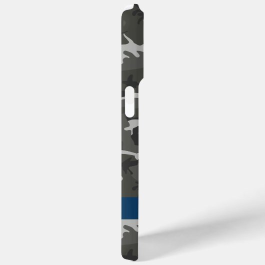 Gray Camouflage Pattern, Your name, Personalize Case-Mate iPhone Hülle (Rückseite / Rechts)