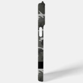 Gray Camouflage Pattern, Your name, Personalize Case-Mate iPhone Hülle (Rückseite / Rechts)