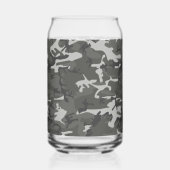 Gray Camouflage Pattern, Your name, Personalize Dosenglas (Rückseite)
