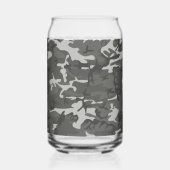 Gray Camouflage Pattern, Your name, Personalize Dosenglas (Links)