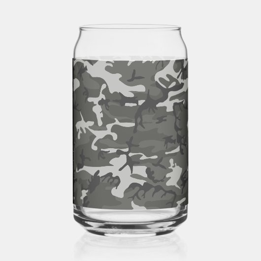 Gray Camouflage Pattern, Your name, Personalize Dosenglas (Links)