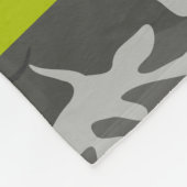 Gray Camouflage Pattern, Your name, Personalize Fleecedecke (Ecke)