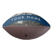 Gray Camouflage Pattern, Your name, Personalize Football (Gedreht 270)