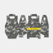 Gray Camouflage Pattern, Your name, Personalize Geschenkschachtel (Ungefaltet)