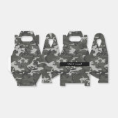 Gray Camouflage Pattern, Your name, Personalize Geschenkschachtel (Ungefaltet)