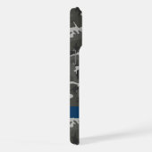 Gray Camouflage Pattern, Your name, Personalize iPhone Hülle (Rechte Seite)