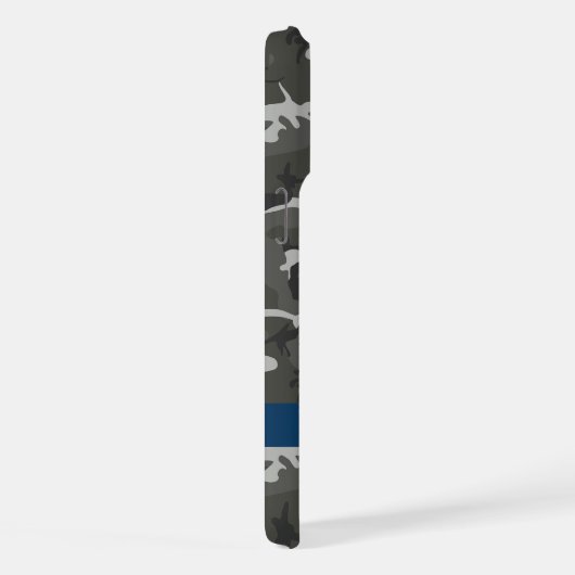 Gray Camouflage Pattern, Your name, Personalize iPhone Hülle (Rechte Seite)