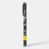 Gray Camouflage Pattern, Your name, Personalize iPhone Hülle (Linke Seite)