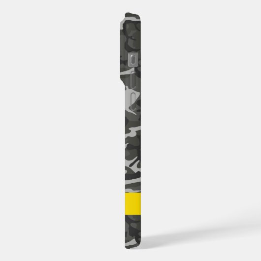 Gray Camouflage Pattern, Your name, Personalize iPhone Hülle (Linke Seite)