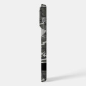 Gray Camouflage Pattern, Your name, Personalize iPhone Hülle (Linke Seite)