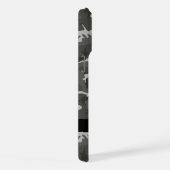 Gray Camouflage Pattern, Your name, Personalize iPhone Hülle (Rechte Seite)