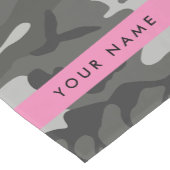 Gray Camouflage Pattern, Your name, Personalize Kurzer Tischläufer (Ecke)