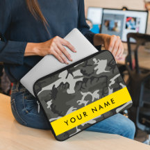 Gray Camouflage Pattern, Your name, Personalize