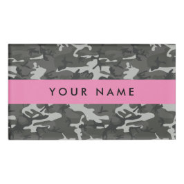 Gray Camouflage Pattern, Your name, Personalize Namenschild
