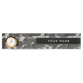 Gray Camouflage Pattern, Your name, Personalize Namensplakette (Vorderseite)