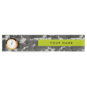 Gray Camouflage Pattern, Your name, Personalize Namensplakette (Vorderseite)