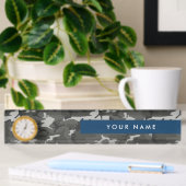 Gray Camouflage Pattern, Your name, Personalize Namensplakette