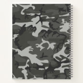 Gray Camouflage Pattern, Your name, Personalize Notizblock (Rückseite)
