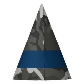 Gray Camouflage Pattern, Your name, Personalize Partyhütchen (Rückseite)
