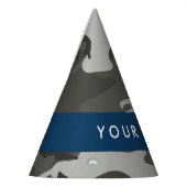 Gray Camouflage Pattern, Your name, Personalize Partyhütchen (Links)