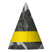 Gray Camouflage Pattern, Your name, Personalize Partyhütchen (Rückseite)