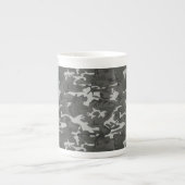 Gray Camouflage Pattern, Your name, Personalize Porzellantasse (Vorderseite)