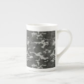 Gray Camouflage Pattern, Your name, Personalize Porzellantasse (Rechts)