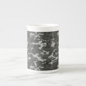 Gray Camouflage Pattern, Your name, Personalize Porzellantasse (Vorderseite)