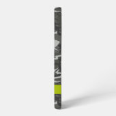 Gray Camouflage Pattern, Your name, Personalize Samsung Galaxy Hülle (Linke Seite)