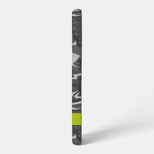 Gray Camouflage Pattern, Your name, Personalize Samsung Galaxy Hülle (Linke Seite)