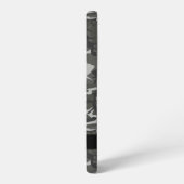 Gray Camouflage Pattern, Your name, Personalize Samsung Galaxy Hülle (Linke Seite)