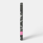 Gray Camouflage Pattern, Your name, Personalize Samsung Galaxy Hülle (Linke Seite)