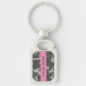 Gray Camouflage Pattern, Your name, Personalize Schlüsselanhänger (Vorderseite)