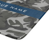 Gray Camouflage Pattern, Your name, Personalize Schneidebrett (Ecke)