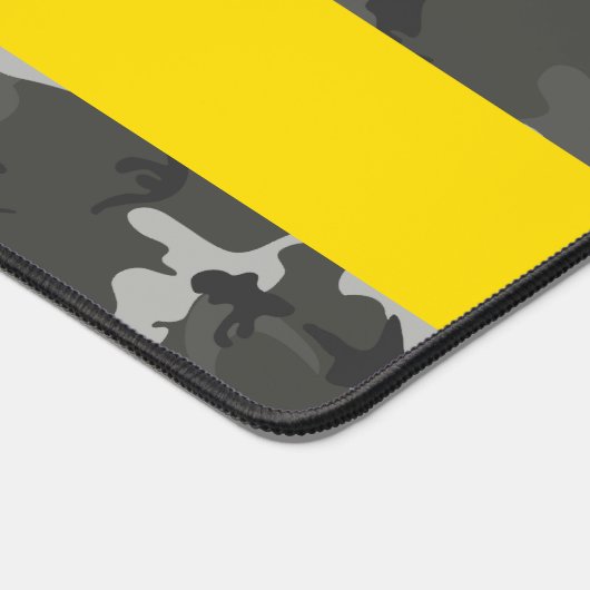 Gray Camouflage Pattern, Your name, Personalize Schreibtischunterlage (Ecke)