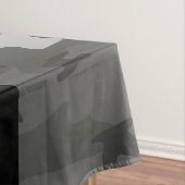 Gray Camouflage Pattern, Your name, Personalize Tischdecke (Beispiel)