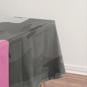Gray Camouflage Pattern, Your name, Personalize Tischdecke (Beispiel)