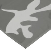 Gray Camouflage Pattern, Your name, Personalize Tischdecke (Schrägansicht)