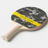 Gray Camouflage Pattern, Your name, Personalize Tischtennis Schläger (Vorderseite)