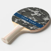 Gray Camouflage Pattern, Your name, Personalize Tischtennis Schläger (Vorderseite)
