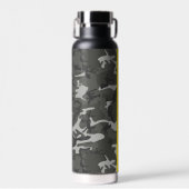 Gray Camouflage Pattern, Your name, Personalize Trinkflasche (Vorne)