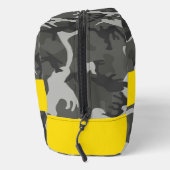 Gray Camouflage Pattern, Your name, Personalize Waschbeutel (Rechts)