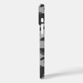 Gray Camouflage Personalized Case-Mate iPhone Hülle (Rückseite / Links)