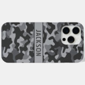 Gray Camouflage Personalized Case-Mate iPhone Hülle (Rückseite (Horizontal))