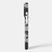 Gray Camouflage Personalized Case-Mate iPhone Hülle (Rückseite / Links)