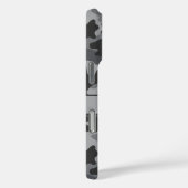 Gray Camouflage Personalized Case-Mate iPhone Hülle (Rückseite / Rechts)