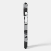 Gray Camouflage Personalized Case-Mate iPhone Hülle (Rückseite / Links)