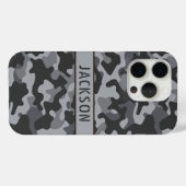 Gray Camouflage Personalized Case-Mate iPhone Hülle (Rückseite (Horizontal))