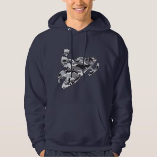 Gray Camouflage Snomobile Hoodie