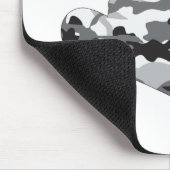 Gray-Camouflage-Snowboarder Mousepad (Ecke)
